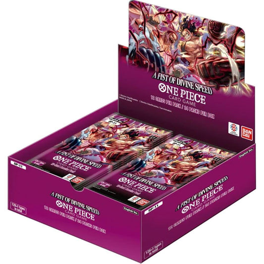 Bandai | One Piece TCG: A Fist of Divine Speed (OP-11) Booster Display | Trading Card Game | Ages 6+ | 2 Players | 15+ Minutes Playing Time