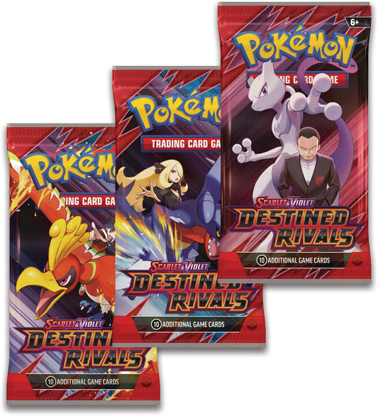 Pokemon TCG: Scarlet & Violet - Destined Rivals 3-Pack Blister – Kangaskhan (3 Booster Packs & 1 Foil Promo Card)