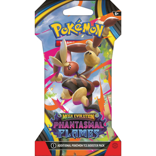 Pokemon TCG: Mega Evolution Phantasmal Flames Sleeved Booster Pack - 10 Cards