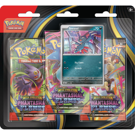Pokemon TCG: Mega Evolutions Phantasmal Flames 3 Pack Blister (Random Promo)