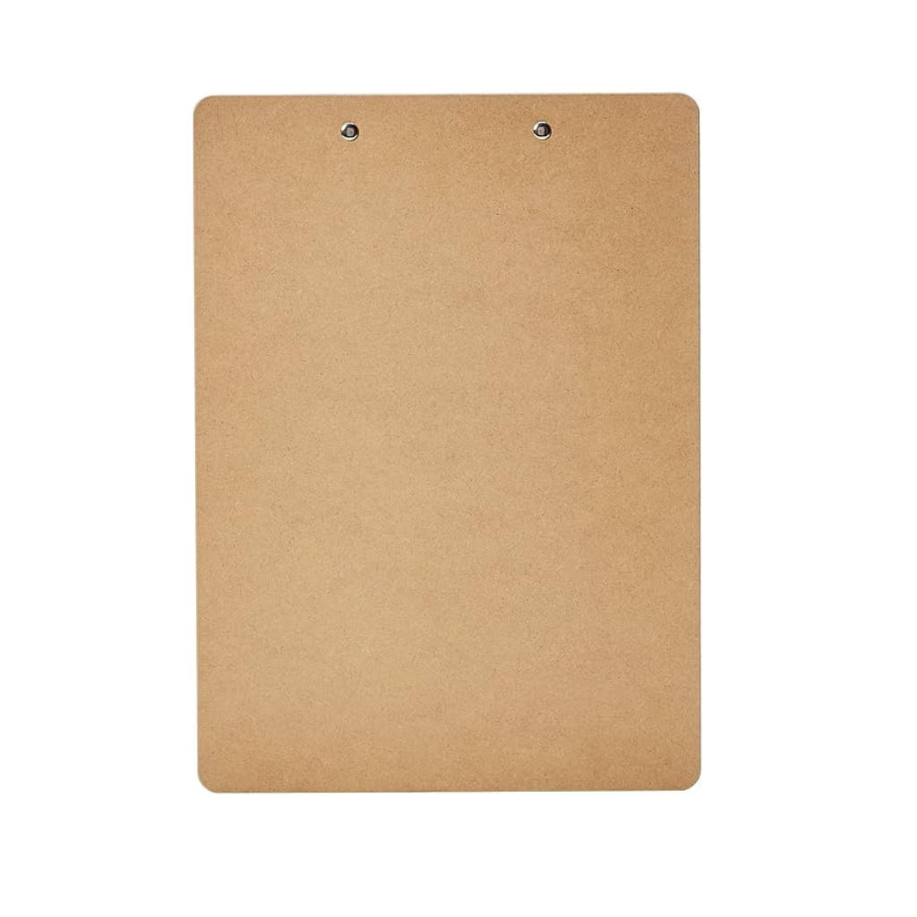 Zelamida Hardboard Clipboards – Brown – Letter Size – 6 Pack